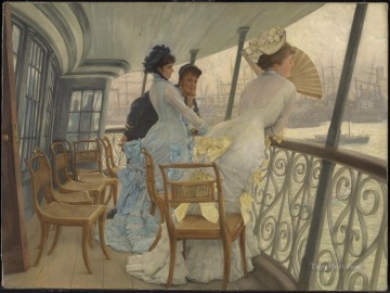 James Tissot Painting - The Gallery of HMS Calcutta James Jacques Joseph Tissot